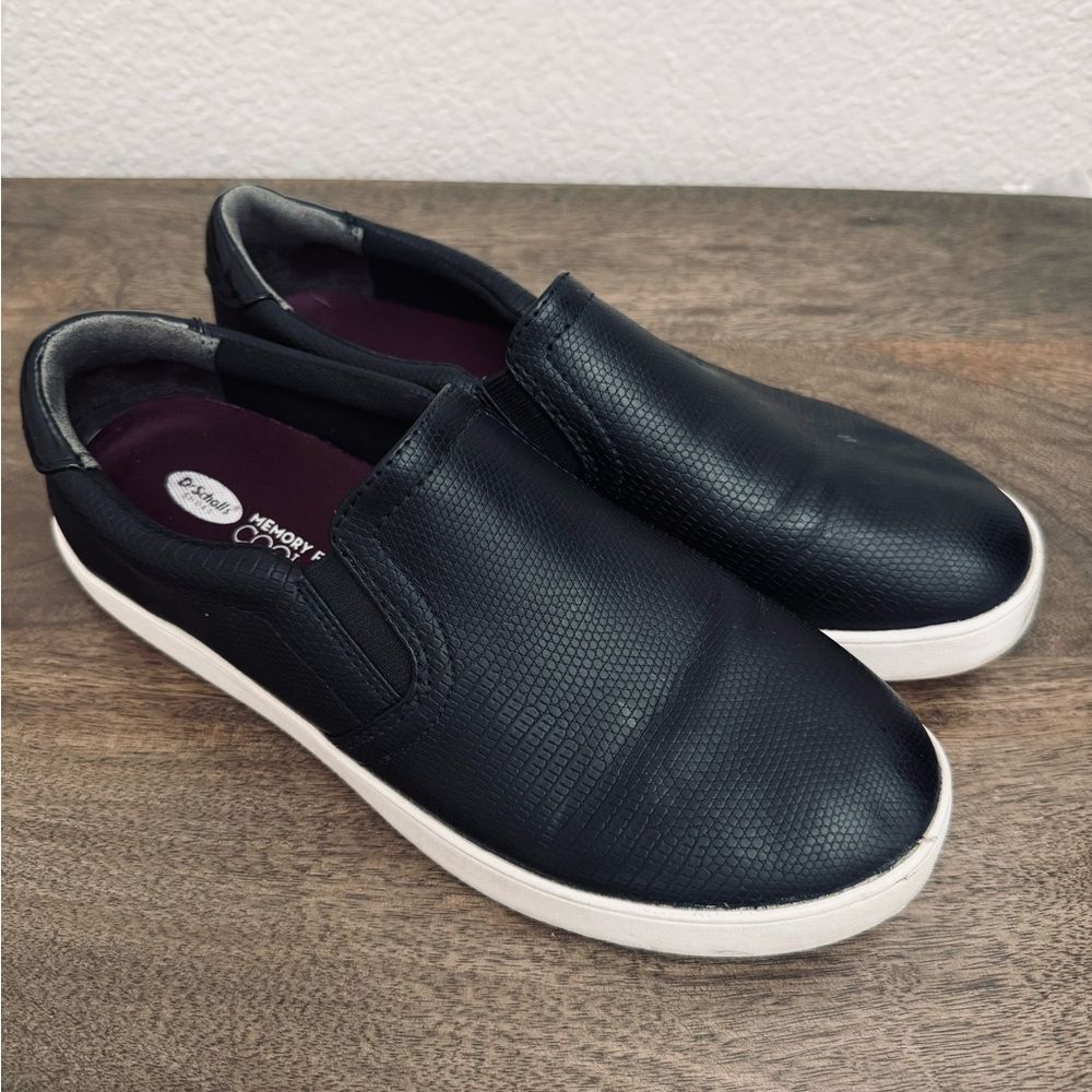 Dr. Scholl’s Memory Foam Cool Fit Black Slip-On Sneakers Shoes 8.5